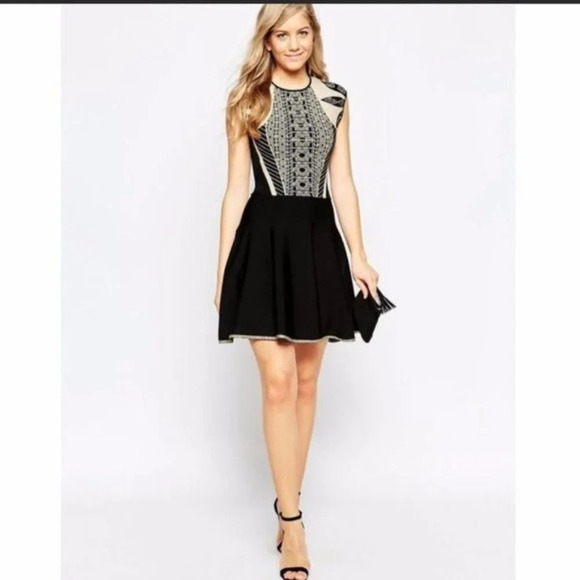 Ted Baker London Black Gold Jenkin Jacquard Dress $279 - Picture 2 of 15
